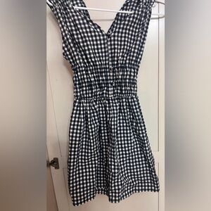 Stylish Kids Black and White Gingham Dress